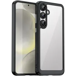 Phonesta Acrylic Hybrid Back Cover Hülle für Samsung Galaxy S25 Plus/S24 Plus - Schwarz