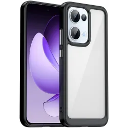 Phonesta Acrylic Hybrid Back Cover Hülle für Oppo Reno13 - Schwarz