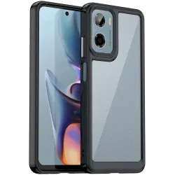 Phonesta Acrylic Hybrid Back Cover Hülle für Motorola Moto G05 / Moto E15 - Schwarz