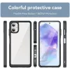 Phonesta Acrylic Hybrid Back Cover Hülle für Samsung Galaxy A06 4G - Schwarz 2