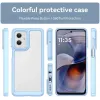 Phonesta Acrylic Hybrid Back Cover Hülle für Motorola Moto G55 - Blau 2