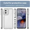 Phonesta Acrylic Hybrid Back Cover Hülle für Motorola Moto G55 - Transparent 2