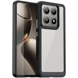 Phonesta Acrylic Hybrid Back Cover Hülle für Xiaomi 14T/14T Pro - Schwarz