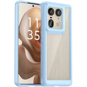 Phonesta Acrylic Hybrid Back Cover Hülle für Motorola Edge 50 Ultra - Blau