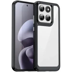 Phonesta Acrylic Hybrid Back Cover Hülle für Motorola Moto G67/G77 - Schwarz