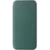 Phonesta Carbon Fiber Skin Book Wallet Klapphülle für Samsung Galaxy A16 - Dunkelgrün 8