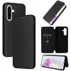 Phonesta Carbon Fiber Skin Book Wallet Klapphülle für Samsung Galaxy A26 - Schwarz 7