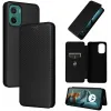 Phonesta Carbon Fiber Skin Book Wallet Klapphülle für Motorola Moto G05 / Moto E15 - Schwarz 7