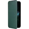 Phonesta Carbon Fiber Skin Book Wallet Klapphülle für Asus ROG Phone 9/9 Pro - Dunkelgrün 2