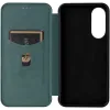 Phonesta Carbon Fiber Skin Book Wallet Klapphülle für Samsung Galaxy S25 Edge - Dunkelgrün 4
