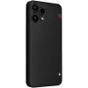 Phonesta Carbon Fiber Skin Book Wallet Klapphülle für Nothing Phone (3a) Lite - Schwarz 2