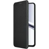 Phonesta Carbon Fiber Skin Book Wallet Klapphülle für Xiaomi Redmi Note 15 4G/5G / Xiaomi Poco M8 - Schwarz 1