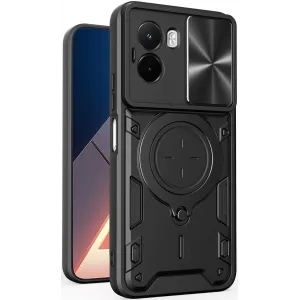 Phonesta CamLock Back Cover Hülle für Xiaomi Poco M7 - Schwarz