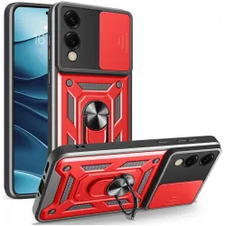 Phonesta CamShield Back Cover Hülle für Samsung Galaxy S25 Edge - Rot