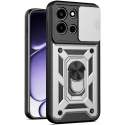 Phonesta CamShield Back Cover Hülle für OnePlus Nord 6 - Silber