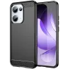 Phonesta Carbon Silikon Back Cover Hülle für Oppo Reno13 - Schwarz