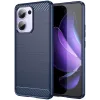Phonesta Carbon Silikon Back Cover Hülle für Oppo Reno13 F 4G/5G / Reno13 FS 5G - Blau