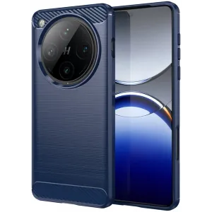 Phonesta Carbon Silikon Back Cover Hülle für Oppo Find X8 Pro - Blau