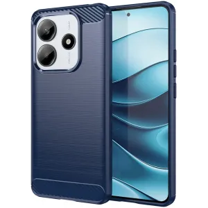 Phonesta Carbon Silikon Back Cover Hülle für Xiaomi Redmi Note 14 5G - Blau