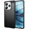 Phonesta Carbon Silikon Back Cover Hülle für Xiaomi Redmi Note 14 5G - Schwarz