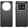 Phonesta Carbon Silikon Back Cover Hülle für Xiaomi Redmi Note 14 Pro 4G - Schwarz 2