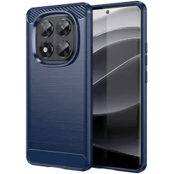 Phonesta Carbon Silikon Back Cover Hülle für Xiaomi Redmi Note 14 Pro 5G / Xiaomi Poco X7 - Blau