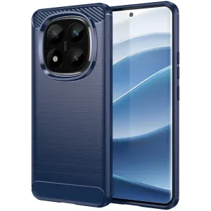 Phonesta Carbon Silikon Back Cover Hülle für Xiaomi Redmi Note 14 Pro Plus - Blau