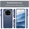 Phonesta Carbon Silikon Back Cover Hülle für Xiaomi Redmi Note 14 Pro Plus - Blau 3