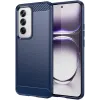 Phonesta Carbon Silikon Back Cover Hülle für Oppo Reno12 - Blau