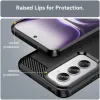 Phonesta Carbon Silikon Back Cover Hülle für Oppo Reno12 Pro - Schwarz 6
