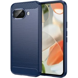 Phonesta Carbon Silikon Back Cover Hülle für Google Pixel 9a - Blau