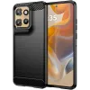 Phonesta Carbon Silikon Back Cover Hülle für Motorola Edge 60 Neo/Edge 50 Neo / ThinkPhone 25 - Schwarz