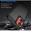Phonesta Carbon Silikon Back Cover Hülle für Motorola Moto G35 - Schwarz 3