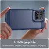 Phonesta Carbon Silikon Back Cover Hülle für Motorola Moto G75 - Blau 5
