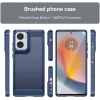 Phonesta Carbon Silikon Back Cover Hülle für Motorola Moto G85 - Blau 2