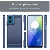 Phonesta Carbon Silikon Back Cover Hülle für Motorola Moto G04 / G04s / G24 / G24 Power / E14 - Blau 2