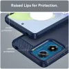 Phonesta Carbon Silikon Back Cover Hülle für Motorola Moto G04 / G04s / G24 / G24 Power / E14 - Blau 6