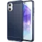 Phonesta Carbon Silikon Back Cover Hülle für Samsung Galaxy A06 4G - Blau