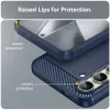Phonesta Carbon Silikon Back Cover Hülle für Samsung Galaxy S24 FE - Blau 6