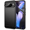 Phonesta Carbon Silikon Back Cover Hülle für Google Pixel 10 Pro XL - Schwarz