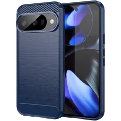 Phonesta Carbon Silikon Back Cover Hülle für Google Pixel 10 / 10 Pro - Blau