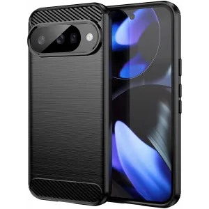 Phonesta Carbon Silikon Back Cover Hülle für Google Pixel 10 / 10 Pro - Schwarz