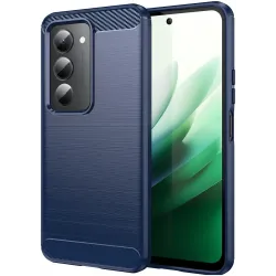 Phonesta Carbon Silikon Back Cover Hülle für Xiaomi Redmi 15 - Blau