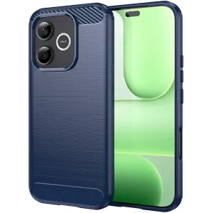 Phonesta Carbon Silikon Back Cover Hülle für HONOR 600 Lite - Blau