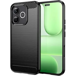 Phonesta Carbon Silikon Back Cover Hülle für HONOR 600 Lite - Schwarz
