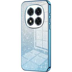 Phonesta Crystal Sparkle Silikon Back Cover Hülle für Xiaomi Redmi Note 14 Pro 5G / Xiaomi Poco X7 - Blau