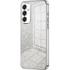 Phonesta Crystal Sparkle Silikon Back Cover Hülle für Samsung Galaxy A16 - Silber