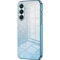 Phonesta Crystal Sparkle Silikon Back Cover Hülle für Samsung Galaxy A26 - Blau