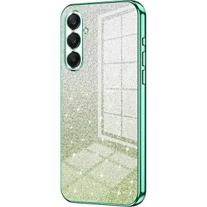 Phonesta Crystal Sparkle Silikon Back Cover Hülle für Samsung Galaxy A26 - Grün