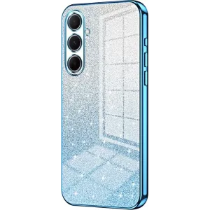 Phonesta Crystal Sparkle Silikon Back Cover Hülle für Samsung Galaxy A56 - Blau